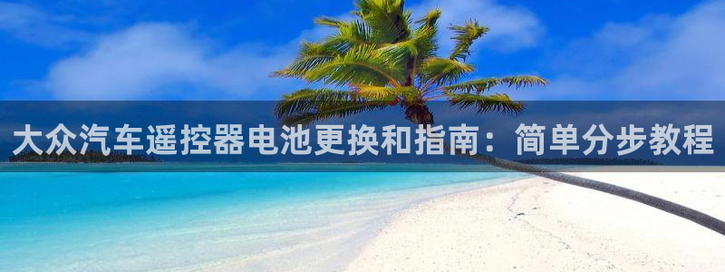 优发国际手机版官网：大众汽车遥控器电池更换和指南：简单分步教程