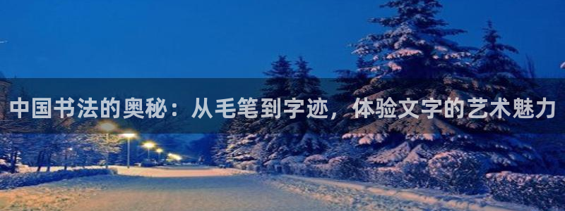 betway西汉姆联官网：中国书法的奥秘：从毛笔到字迹，体验文字的艺术魅力