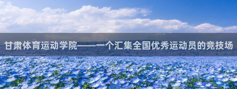 betway西汉姆官网：甘肃体育运动学院——一个汇集全国优秀运动员的竞技场