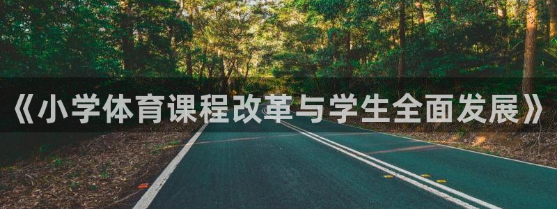 betway西汉姆：《小学体育课程改革与学生全面发展》