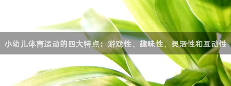 betway西汉姆联官网：小幼儿体育运动的四大特点：游戏性、趣味性、灵活性和互动性
